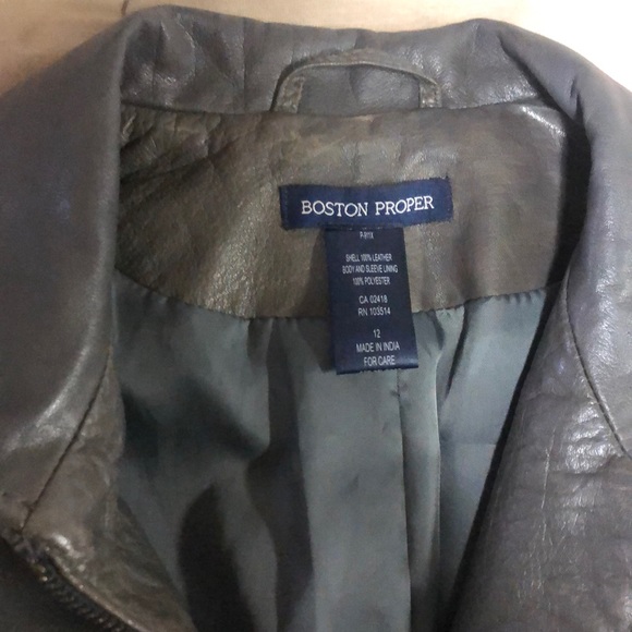 Vintage Genuine leather sz12 crop jacket 6 pockets - Picture 2 of 16